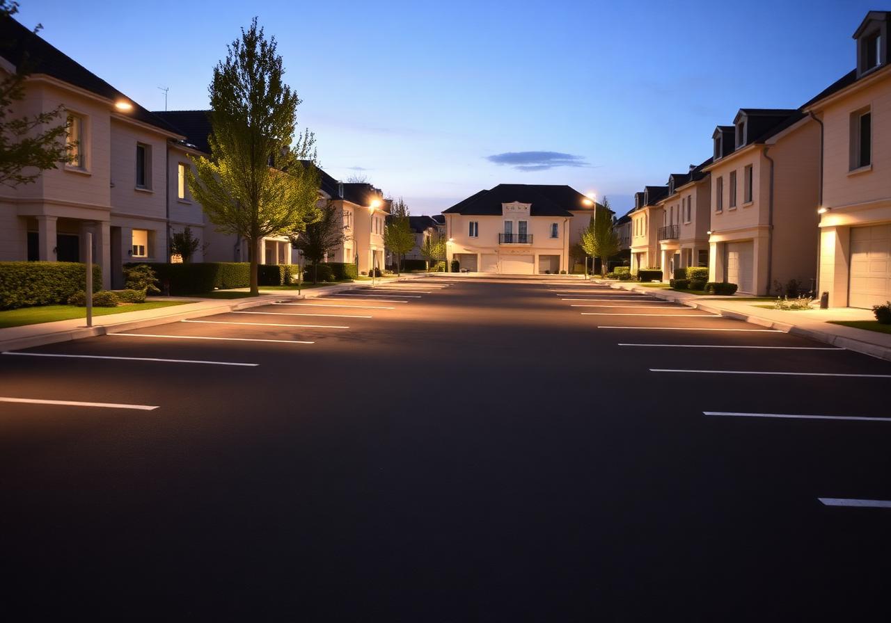 Éclairage LED extérieur installé dans une résidence à Sérignan